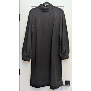 Chico's Black Label Elegant Beaded Black Dress